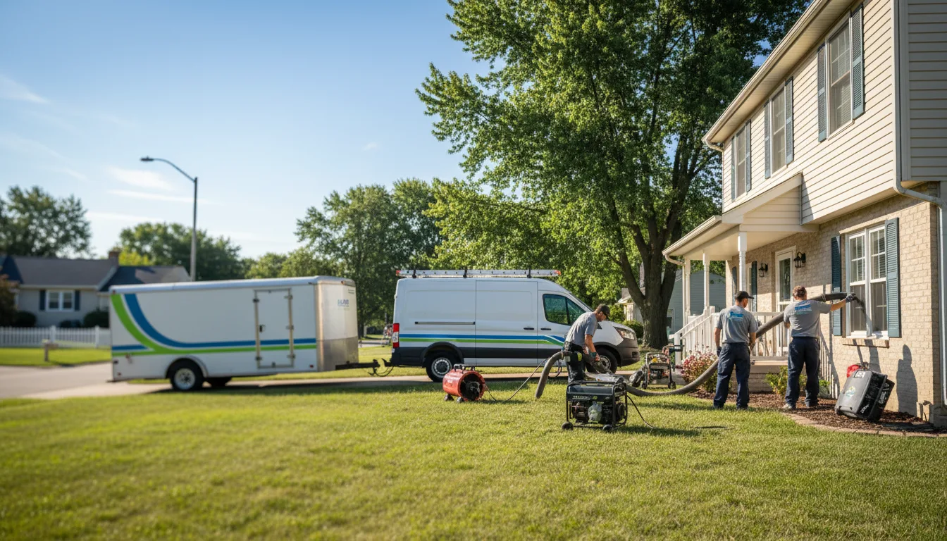 Flooded Basement Restoration And Cleanup With Repair in Mccune, KS near me